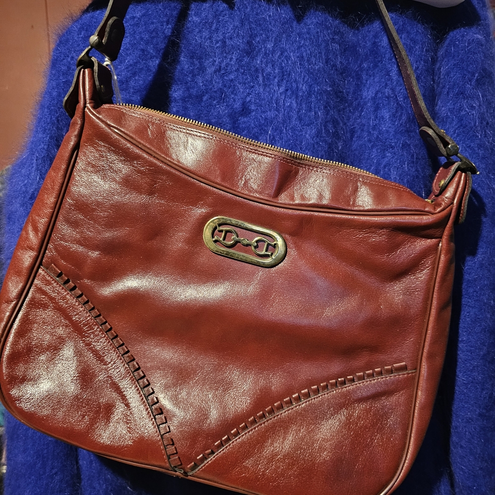 etienne aigner Red Leather Shoulder Bag